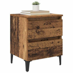 Walplus Bedside Cabinet Old Wood 40 X 35 X 50 Cm Engineered Wood - thumbnail 3