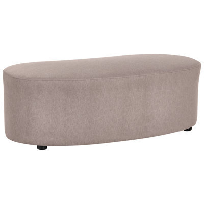 Beliani Modern Ottoman Amal Fabric Taupe - image 1