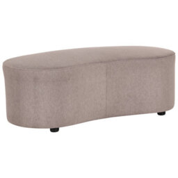 Beliani Modern Ottoman Amal Fabric Taupe - thumbnail 6