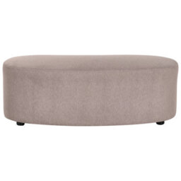 Beliani Modern Ottoman Amal Fabric Taupe - thumbnail 5