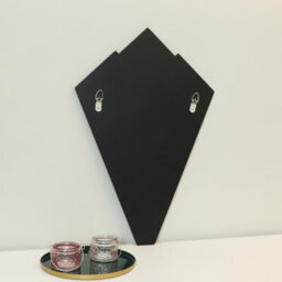 Melody Maison Green & Pink Glass Art Deco Fan Wall Mirror 60Cm X 40Cm - thumbnail 5