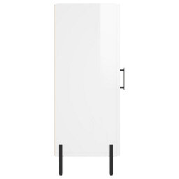 Berkfield Modern Sideboard High Gloss White 34.5X34X90 Cm Engineered Wood - thumbnail 7