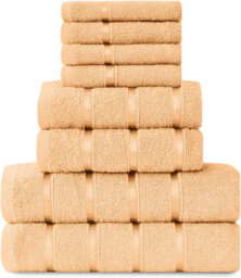 Gc Gaveno Cavailia 8 Piece Bostonian Oasis Towel Bale Set Peach Quick Dry And Super Obsorbent Towel - thumbnail 1