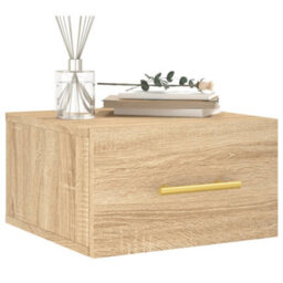 Vidaxl Wall-Mounted Bedside Cabinets 2 Pcs Sonoma Oak 35X35X20 Cm - thumbnail 3