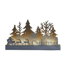 Marco Paul Pre-Lit Christmas Village Scene Decoration - thumbnail 4