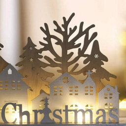 Marco Paul Pre-Lit Christmas Village Scene Decoration - thumbnail 2