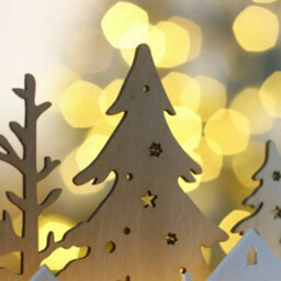 Marco Paul Pre-Lit Christmas Village Scene Decoration - thumbnail 3