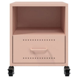 Berkfield Bedside Cabinets 2 Pcs Pink 36X39X43.5 Cm Steel - thumbnail 5