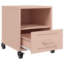 Berkfield Bedside Cabinets 2 Pcs Pink 36X39X43.5 Cm Steel - thumbnail 9