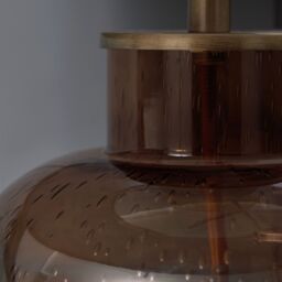 Inlight Yanya Round Gloss Amber Antique Amber Effect Table Lamp - thumbnail 9