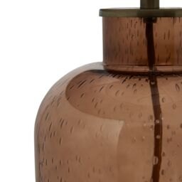 Inlight Yanya Round Gloss Amber Antique Amber Effect Table Lamp - thumbnail 7