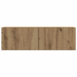 Berkfield 3 Piece Tv Cabinet Set Wall-Mounted Artisan Oak Engineered Wood - thumbnail 5