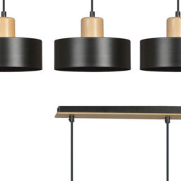 Emibig Lighting Emibig Torin Pendant Lamp  3 X E27 Black - thumbnail 3