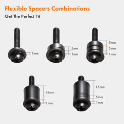 Vonhaus Universal Tv Mount Screws Kit Hardware, Monitors Up To 80'' Includes M4, M5, M6 & M7 Screws, Spacers And Washers, 68Pc - thumbnail 3