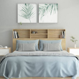 Berkfield Headboard Cabinet Sonoma Oak 160X19X103.5 Cm - thumbnail 3
