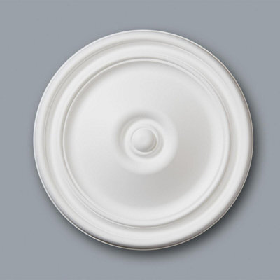 Yes-Online M71 Ceiling Rose - Medallion Lightweight Resin Contemporary Modern Light Chandelier Feature Paintable Ceiling Centre 30Cm - image 1