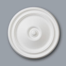 Yes-Online M71 Ceiling Rose - Medallion Lightweight Resin Contemporary Modern Light Chandelier Feature Paintable Ceiling Centre 30Cm - thumbnail 1