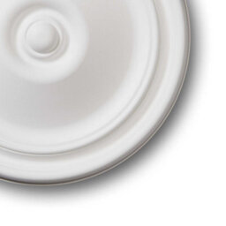 Yes-Online M71 Ceiling Rose - Medallion Lightweight Resin Contemporary Modern Light Chandelier Feature Paintable Ceiling Centre 30Cm - thumbnail 4