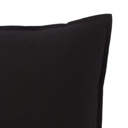 GoodHome Black Plain Cotton Effect Indoor Cushion (L)60Cm (W)60Cm - thumbnail 2