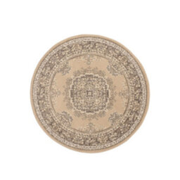 Melrose Colorama Traditional Natural Area Circle Circular Round Rug 120/120Cm - thumbnail 4