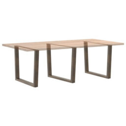 Berkfield Dining Table Legs V-Shape 3 Pcs Natural Steel 100X(72-73.3) Cm Steel - thumbnail 8
