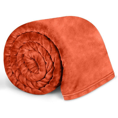 Bedlooms Rust Blanket, Reversible & Lightweight Couch & Bed Throw Blanket, Super King 230X270Cm - image 1