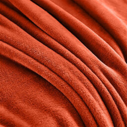 Bedlooms Rust Blanket, Reversible & Lightweight Couch & Bed Throw Blanket, Super King 230X270Cm - thumbnail 2