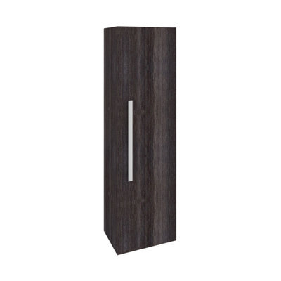 Rinse Bathrooms Designer 1200mm Wall Mounted Tall Unit Bathroom Storage Unit Tall Bathroom Storage Cabinet Grey - image 1