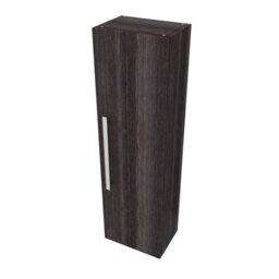 Rinse Bathrooms Designer 1200mm Wall Mounted Tall Unit Bathroom Storage Unit Tall Bathroom Storage Cabinet Grey - thumbnail 2