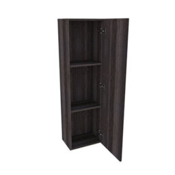 Rinse Bathrooms Designer 1200mm Wall Mounted Tall Unit Bathroom Storage Unit Tall Bathroom Storage Cabinet Grey - thumbnail 4
