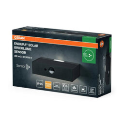 Osram Endura Bricklume Solar Outdoor Wall Light Sensor 3W 300Lm Ip65 Protection - thumbnail 5