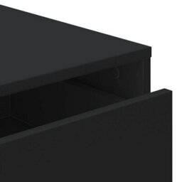 Vidaxl Corner Chest Of Drawers Black 60X41X58 Cm Engineered Wood - thumbnail 8