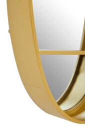 Orsina Avento Gold Oval Wall Mirror - thumbnail 4