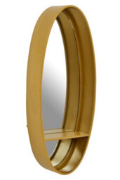 Orsina Avento Gold Oval Wall Mirror - thumbnail 2
