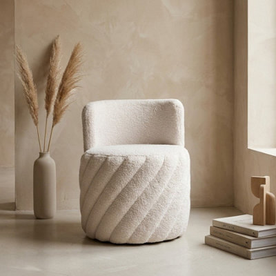 Garden Greatness Alex Swivel Teddy Armchair Fabric - image 1