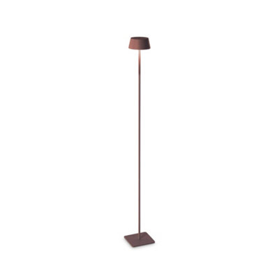 Ideal Lux Pure Integrated Led Outdoor Bollard Coffee Brown 230Lm 3000K Ip54