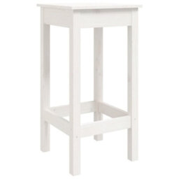 Berkfield Rustic 3 Piece Bar Set White Solid Wood Pine - thumbnail 8