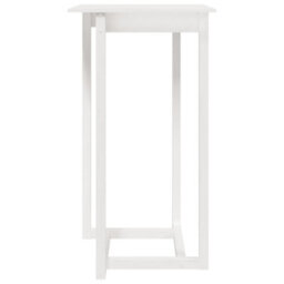 Berkfield Rustic 3 Piece Bar Set White Solid Wood Pine - thumbnail 7