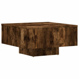 Vidaxl Coffee Table Smoked Oak 60X60X31.5 Cm Engineered Wood - thumbnail 1