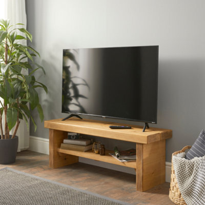 Off the Grain Otg Wooden Tv Unit 120Cm Rustic Tv Stand Cabinet - image 1