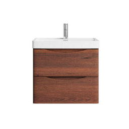 Plum&clay Eden Redwood Wall Hung Vanity Unit With Resin Basin (W)600mm - thumbnail 5