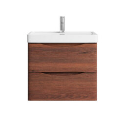 Plum&clay Eden Redwood Wall Hung Vanity Unit With Resin Basin (W)600mm - thumbnail 2