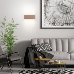 Briloner Beige Wall Light Led Rechargeable Cordless 250Lm Up And Down 2700K Hallway Bedroom 285X90X45mm - thumbnail 6