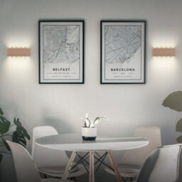 Briloner Beige Wall Light Led Rechargeable Cordless 250Lm Up And Down 2700K Hallway Bedroom 285X90X45mm - thumbnail 8