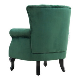 Living And Home Green Vintag Armchair With Rubberwood Legs, 90Cm H - thumbnail 4