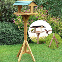 Traditional Wooden Bird House Table - thumbnail 2