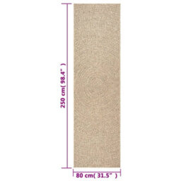 Walplus Rug Zizur 80X250 Cm Jute Look Indoor And Outdoor - thumbnail 8
