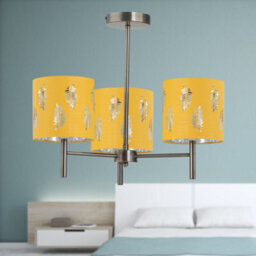 First Choice Lighting Brea - Antique Brass 3 Arm Semi Flush Fitting Only - thumbnail 6