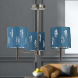 First Choice Lighting Brea - Antique Brass 3 Arm Semi Flush Fitting Only - thumbnail 5