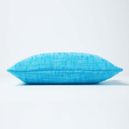 Homescapes Nirvana Cotton Teal Rectangular Cushion Cover, 30 X 50 Cm - thumbnail 2
